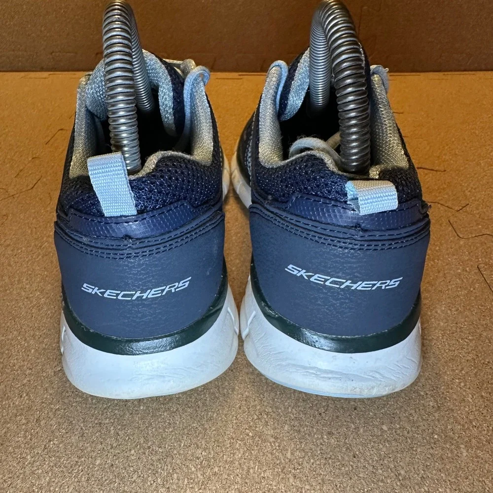 Skechers Synergy Elite Status Navy Blue Sneakers 11963 Womens Size 6.5